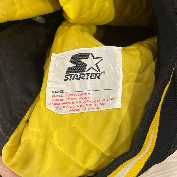 Vintage 90s Starter Boston Bruins Satin Jacket Black NHL Hockey Mens Size Medium - Picture 5 of 11